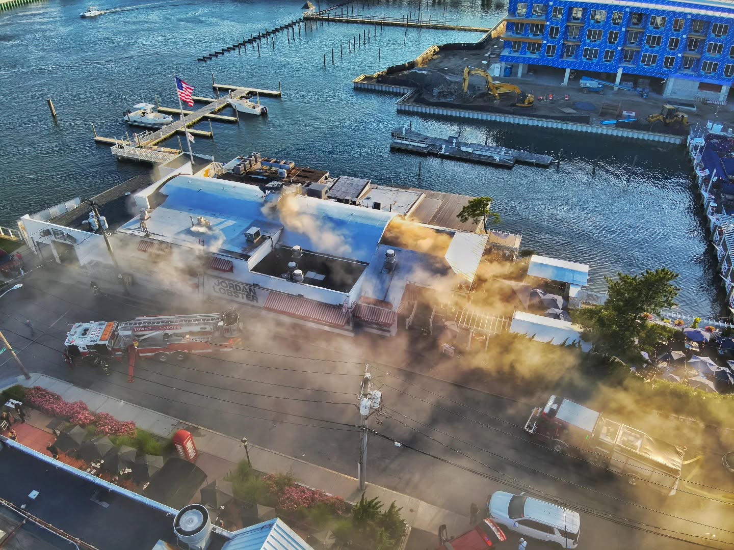 Atlantic Beach Rescue aerial response view